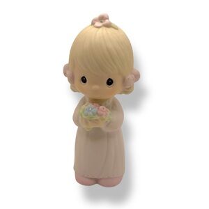 Precious Moments Figurine Bridesmaid Wedding Day‎ Girl Bridal Gift 1983